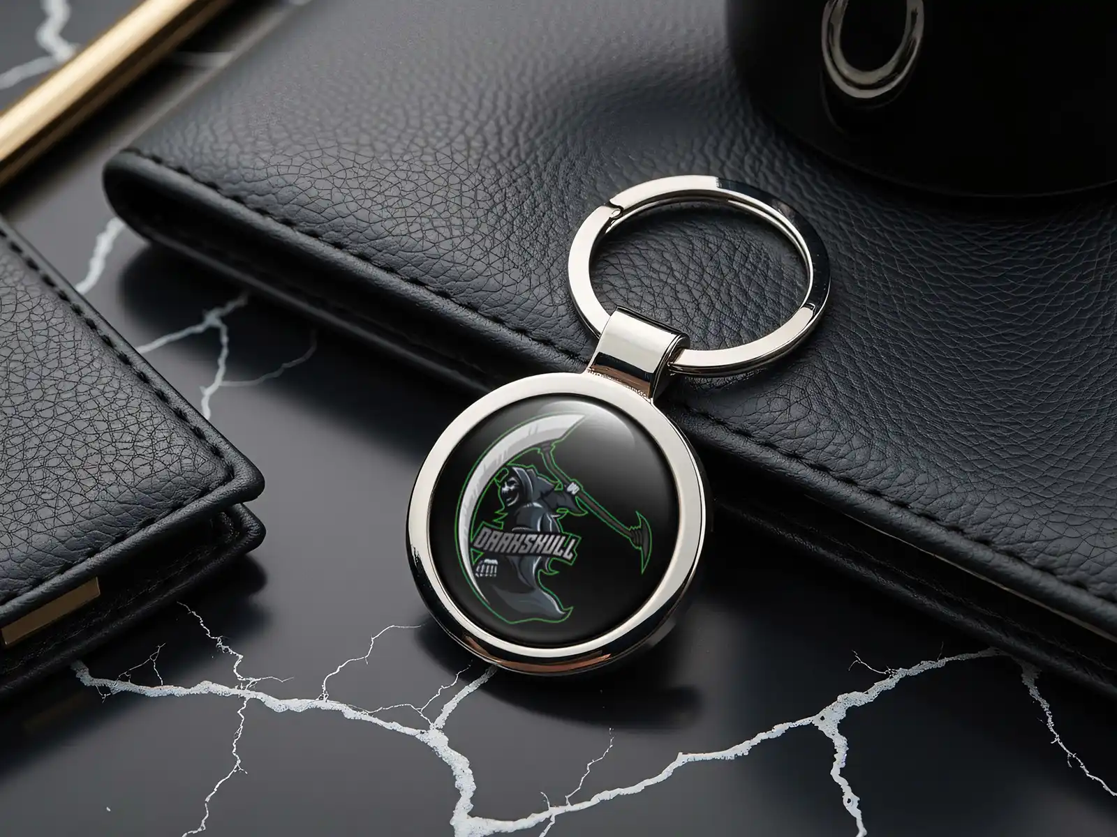 Keychains Personalized Ring Steel Design
